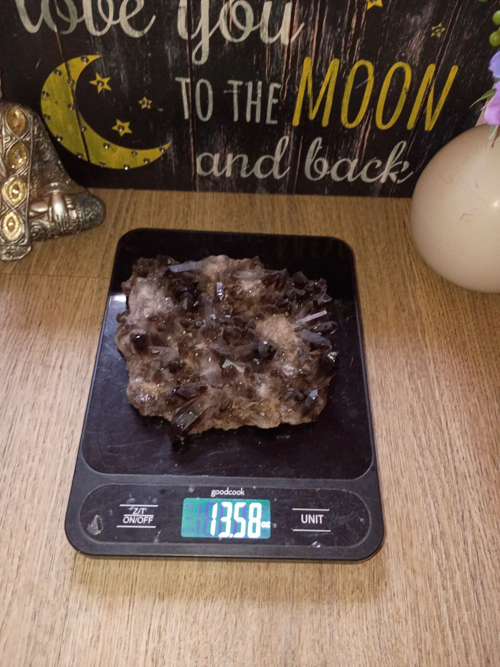 Smoky Quartz Crystal Cluster From Brazil Mineral